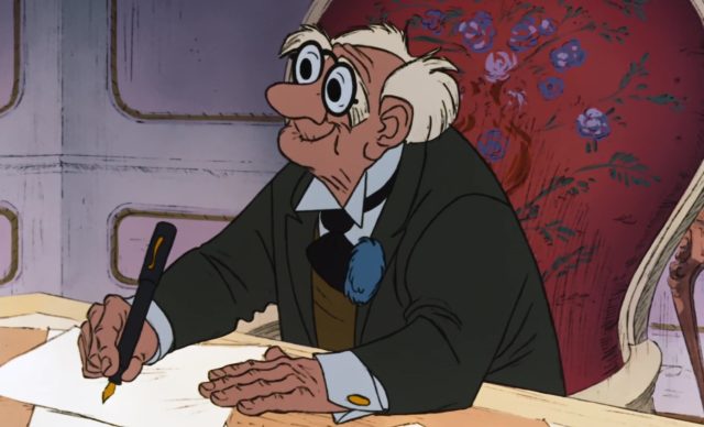 Georges Hautecourt - Personnage - Les Aristochats. 2 georges hautecour avocat lawyer personnage character aristochats aristocats disney animation