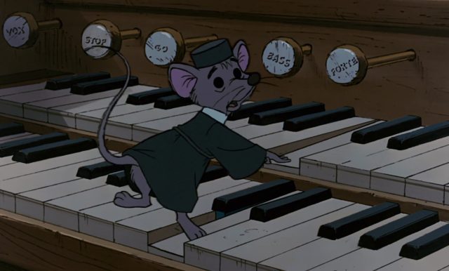 Croquenote - Personnage - Robin des Bois. 1 croquenote sexton mouse personnage character disney robin bois hood