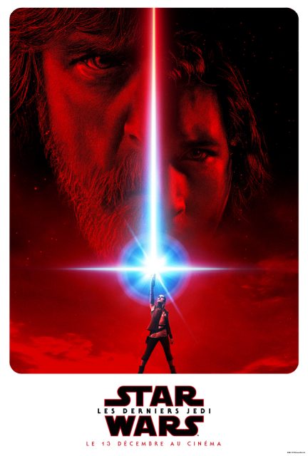 Affiche Poster de Star Wars Les derniers Jedi Last avec Daisy Ridley Adam Driver et Oscar Isaac 2017