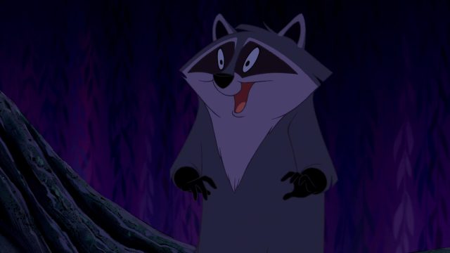 Meeko - Personnage - Pocahontas, une légende indienne. 1 Meeko Personnage Character Disney Pocahontas légende indienne