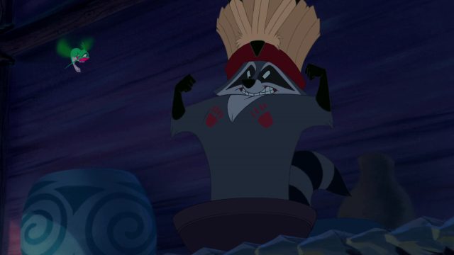 Meeko - Personnage - Pocahontas, une légende indienne. 4 Meeko Personnage Character Disney Pocahontas légende indienne