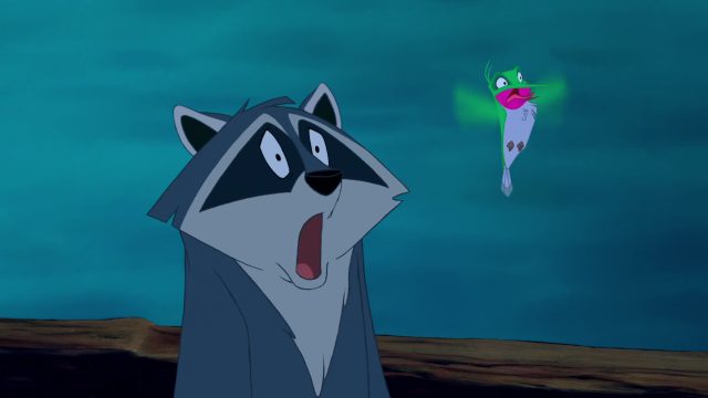 Meeko - Personnage - Pocahontas, une légende indienne. 11 Meeko Personnage Character Disney Pocahontas légende indienne
