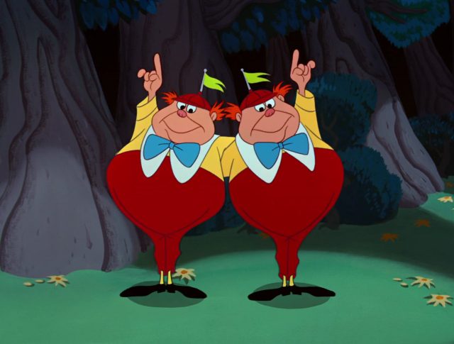 Tweedle Dee et Tweedle Dum - Personnage - Alice au pays des merveilles. 3 Tweedle Dee Dum Personnage Alice au pays des merveilles Disney Character Wonderland