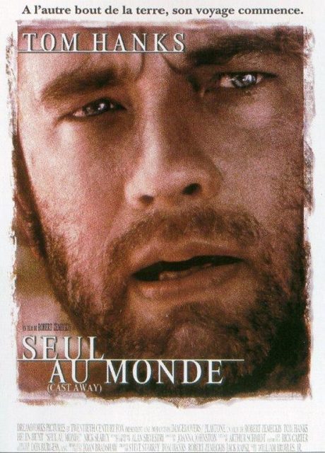Affiche Poster de Seul au monde Cast away avec Tom Hanks et Helen Hunt 2000