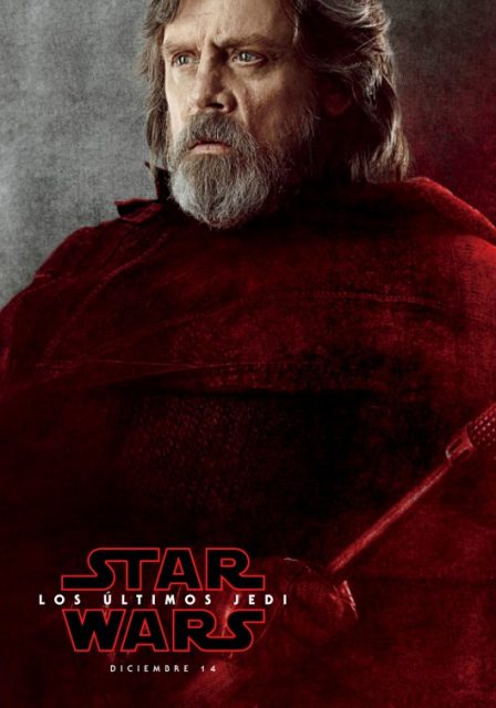 Affiche Poster de Star Wars Les derniers Jedi Last avec Daisy Ridley Adam Driver et Oscar Isaac 2017