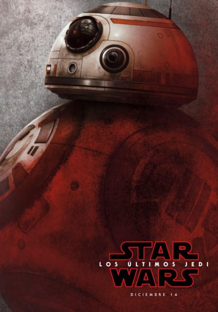 Affiche Poster de Star Wars Les derniers Jedi Last avec Daisy Ridley Adam Driver et Oscar Isaac 2017