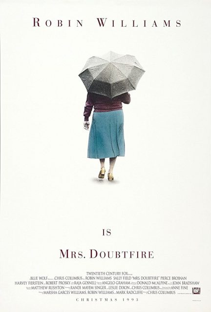 Madame Doubtfire. 12 Affiche Poster de Madame Doubtfire avec Robin Williams 1993