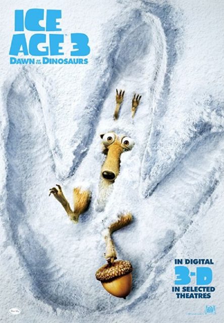 L'âge de glace 3 - Le temps des dinosaures - Photos et affiches. 8 Affiche Poster age glace 3 temps dinosaurs ice dawn disney fox blue sky