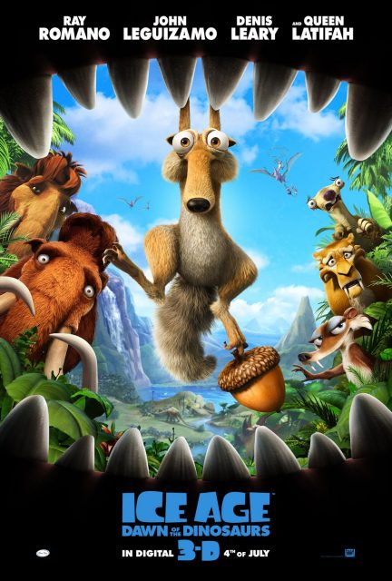 L'âge de glace 3 - Le temps des dinosaures - Photos et affiches. 7 Affiche Poster age glace 3 temps dinosaurs ice dawn disney fox blue sky
