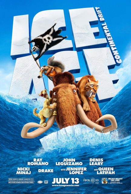 L'âge de glace 4 - la dérive des continents - Photos et affiches. 6 Affiche Poster age glace 4 derive continent ice drift disney fox blue sky