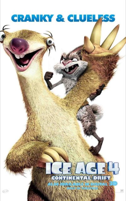 L'âge de glace 4 - la dérive des continents - Photos et affiches. 9 Affiche Poster age glace 4 derive continent ice drift disney fox blue sky