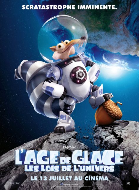 L'âge de glace - Les lois de l'univers. 17 Affiche Poster Age glace 5 ice lois univers collision course disney blue sky fox