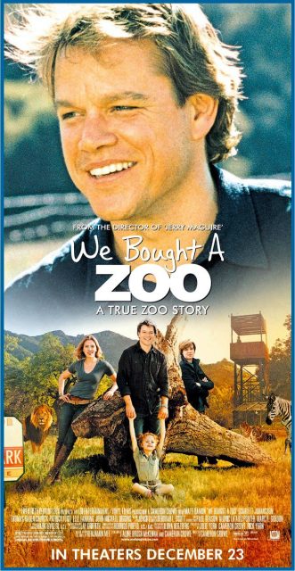 Affiche Poster de Nouveau départ We bought a zoo avec George Clooney Matt Damon et Bill Murray 2011
