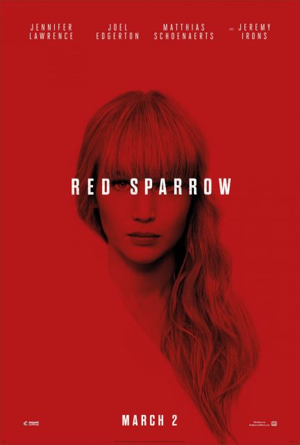 Red Sparrow - Photos et affiches. 4 Affiche Poster red sparrow disney 20th century fox