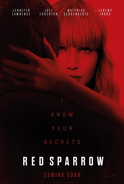 Red Sparrow - Photos et affiches. 7 Affiche Poster red sparrow disney 20th century fox