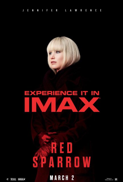 Red Sparrow - Photos et affiches. 11 Affiche Poster red sparrow disney 20th century fox