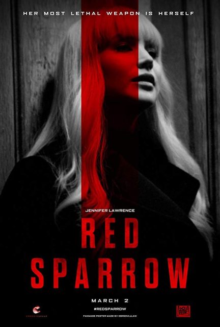 Red Sparrow - Photos et affiches. 8 Affiche Poster red sparrow disney 20th century fox