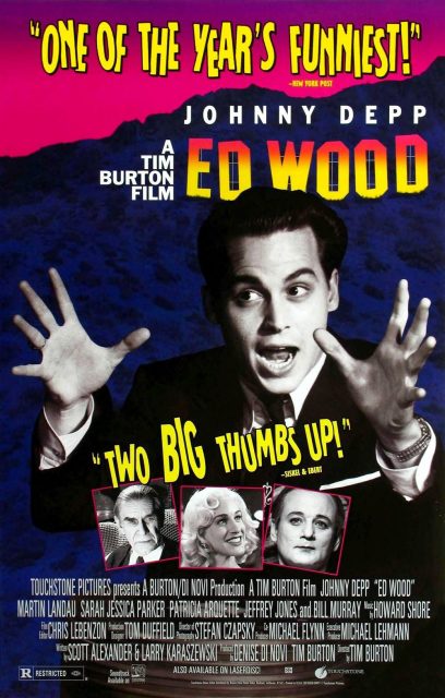 Affiche Poster de Ed Wood avec Johnny Depp 1994