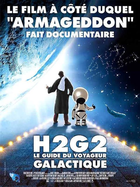 H2G2 : le guide du voyageur galactique - Streaming. 1 Affiche poster h2g2 guide voyageur galactique hitchhiker galaxy disney touchstone