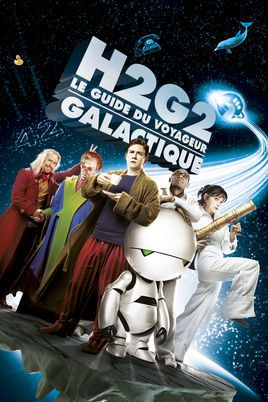 Affiche Poster h2g2 guide voyageur galactique hitchhiker galaxy disney touchstone