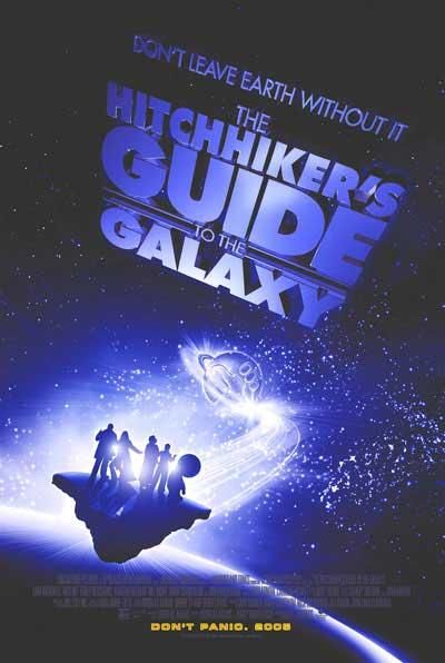 Affiche Poster h2g2 guide voyageur galactique hitchhiker galaxy disney touchstone