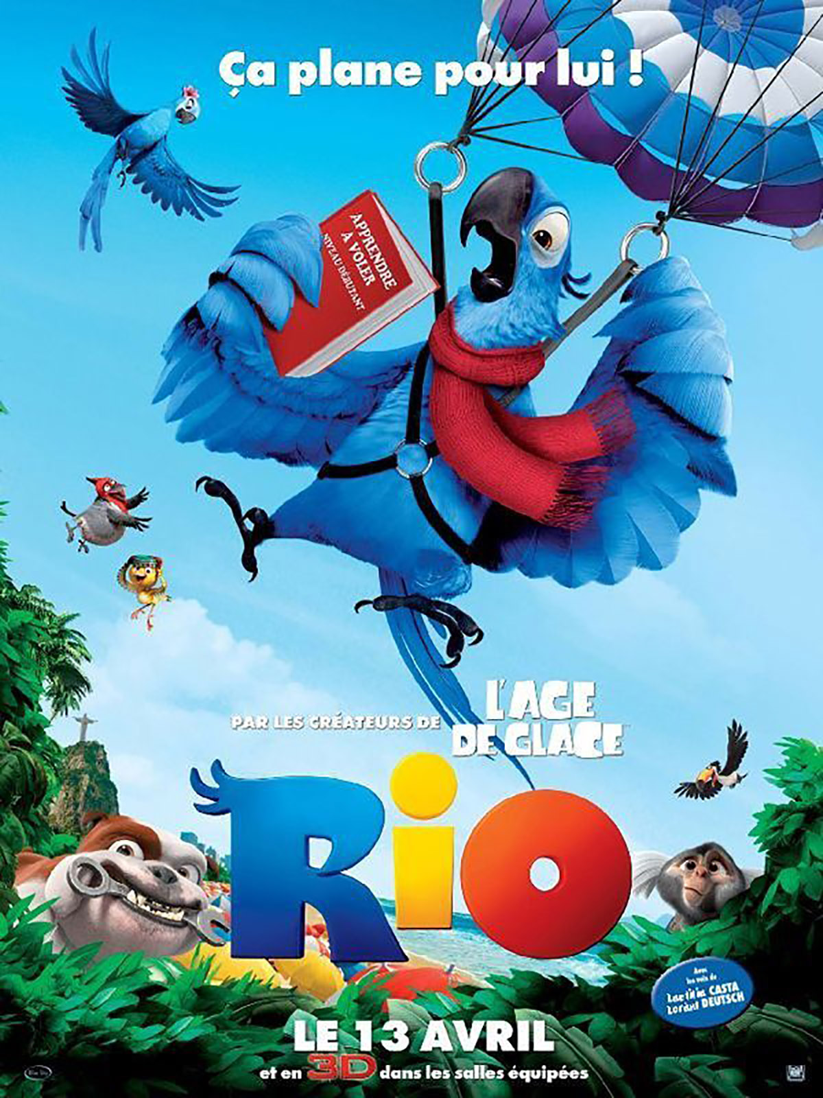 Affiche Poster rio disney fox blue sky