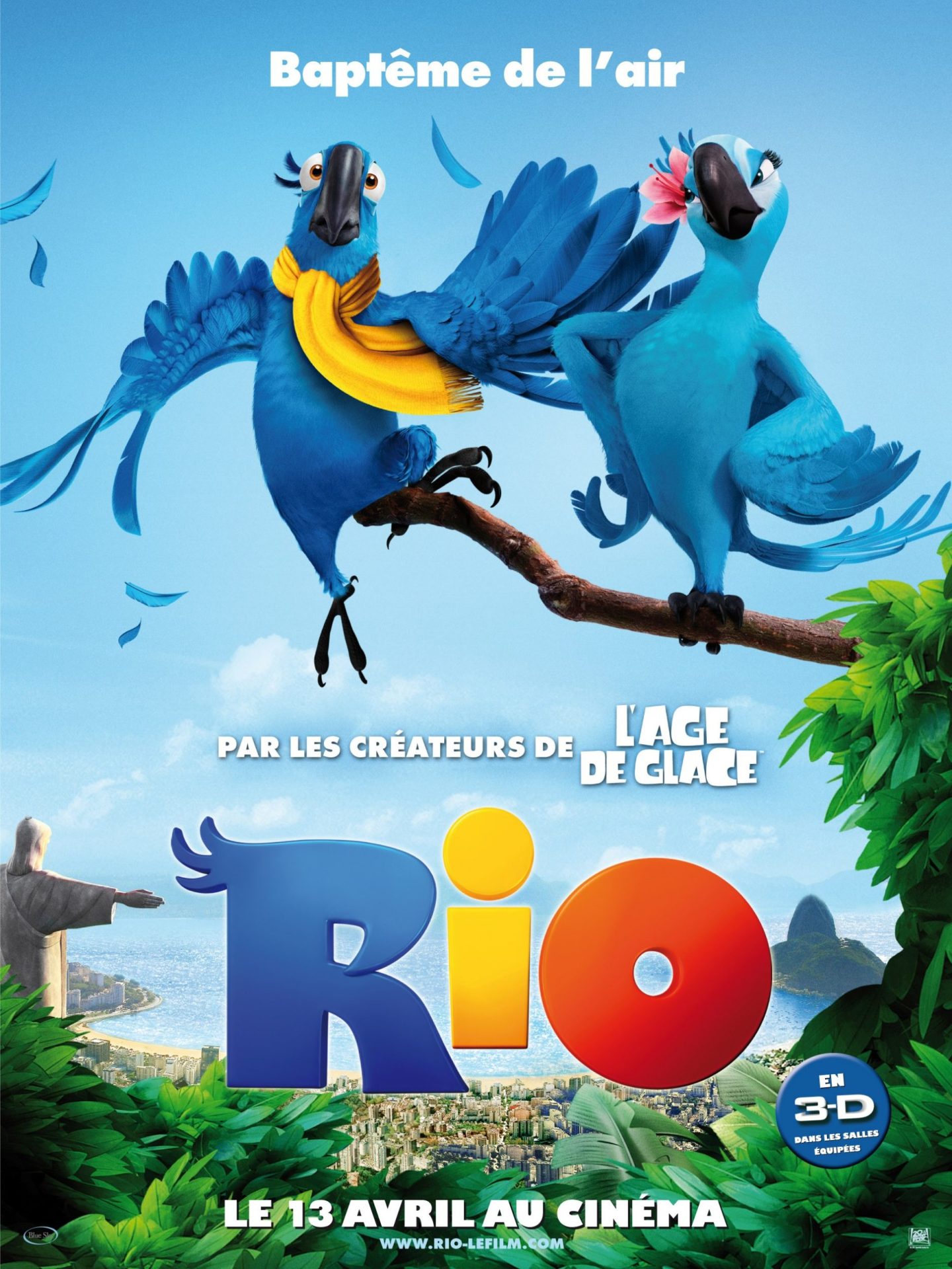 Affiche Poster rio disney fox blue sky