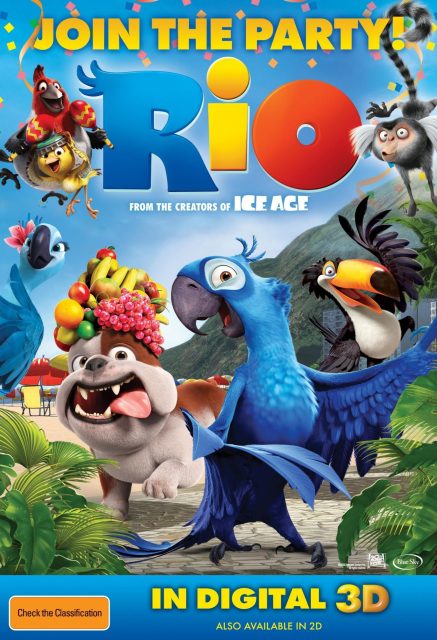 Rio. 12 Affiche Poster rio disney fox blue sky