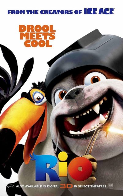 Rio. 17 Affiche Poster rio disney fox blue sky