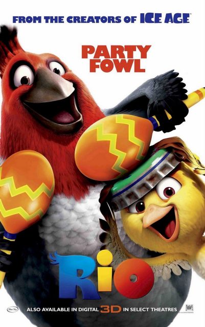 Rio. 19 Affiche Poster rio disney fox blue sky