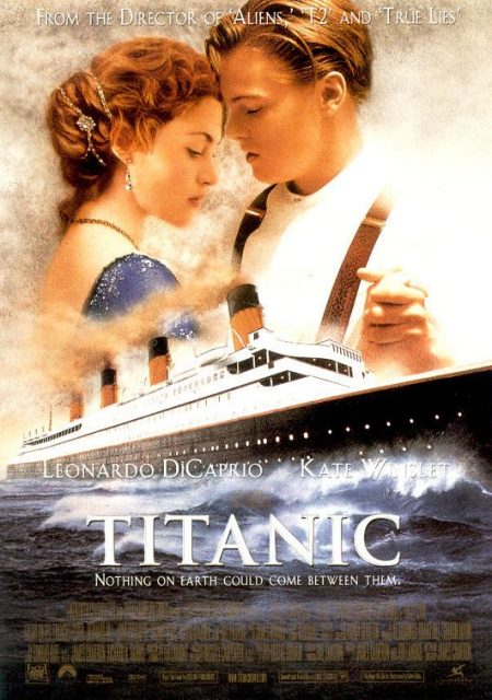 Affiche Poster de Titanic avec Leonardo DiCaprio et Kate Winslet 1997