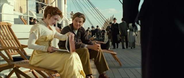 Leonardo DiCaprio et Kate Winslet dans Titanic 1997