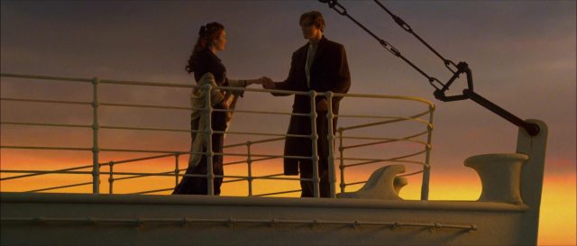 Leonardo DiCaprio et Kate Winslet dans Titanic 1997