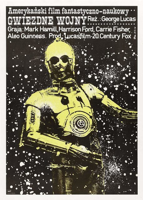 Affiche Poster de Star Wars Un nouvel espoir New hope avec Mark Hamill Harrison Ford et Carrie Fisher 1977