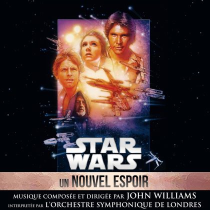 La bande originale de Star Wars : Episode IV – Un nouvel espoir. 1 Bande originale soundtrack ost score star wars new hope guerre étoile disney lucasfilm