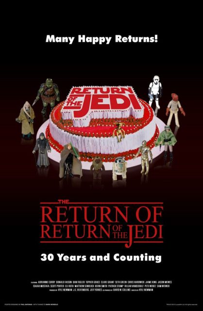Affiche Poster de Star Wars Le retour du Jedi Return avec Mark Hamill Harrison Ford et Carrie Fisher 1983