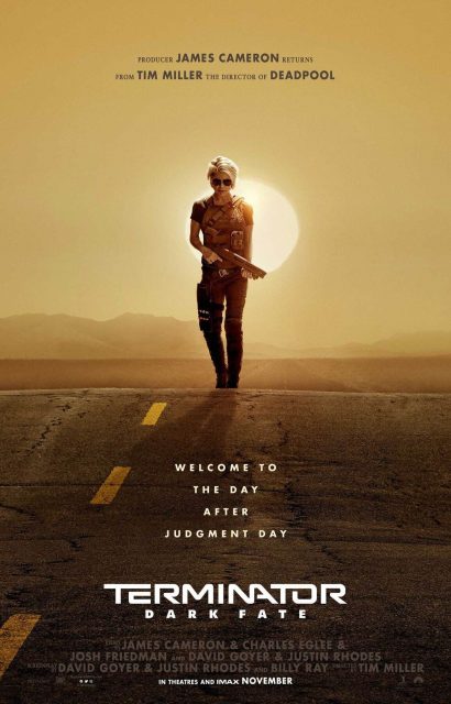Terminator : dark fate - Photos et affiches. 8 Affiche Poster de Terminator Dark Fate avec Linda Hamilton et Arnold Schwarzenegger 2019