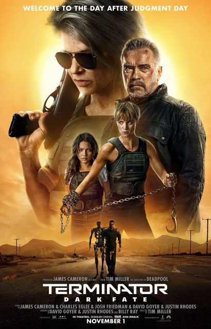 Terminator : dark fate - Photos et affiches. 7 Affiche Poster de Terminator Dark Fate avec Linda Hamilton et Arnold Schwarzenegger 2019