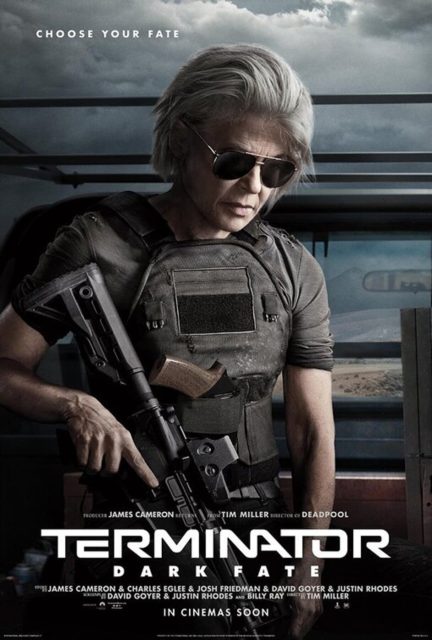 Terminator : dark fate - Photos et affiches. 11 Affiche Poster de Terminator Dark Fate avec Linda Hamilton et Arnold Schwarzenegger 2019