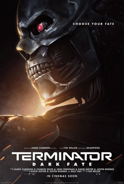 Terminator : dark fate - Photos et affiches. 13 Affiche Poster de Terminator Dark Fate avec Linda Hamilton et Arnold Schwarzenegger 2019