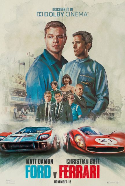 Affiche Poster le mans 66 ford ferrari disney fox