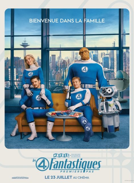 Les 4 Fantastiques : premiers pas - Photos et affiches. 2 Affiche Poster Les 4 Fantastiques : premiers pas Fantastic Four : first steps avec Pedro Pascal et Vanessa Kirby 2025