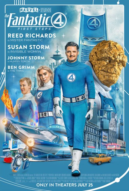 Les 4 Fantastiques : premiers pas - Photos et affiches. 16 Affiche Poster Les 4 Fantastiques : premiers pas Fantastic Four : first steps avec Pedro Pascal et Vanessa Kirby 2025