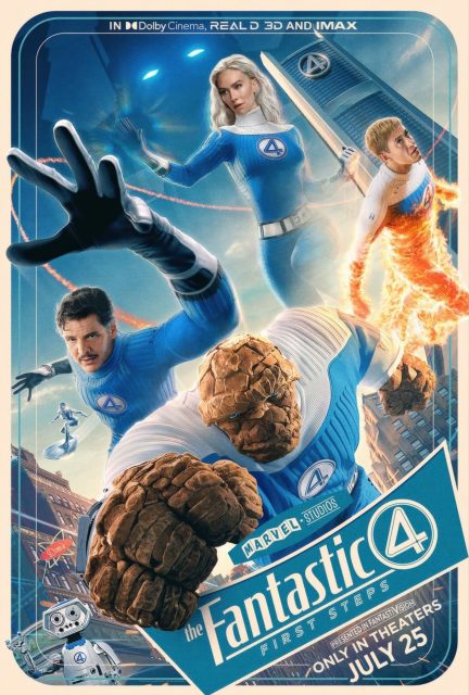 Les 4 Fantastiques : premiers pas - Photos et affiches. 18 Affiche Poster Les 4 Fantastiques : premiers pas Fantastic Four : first steps avec Pedro Pascal et Vanessa Kirby 2025