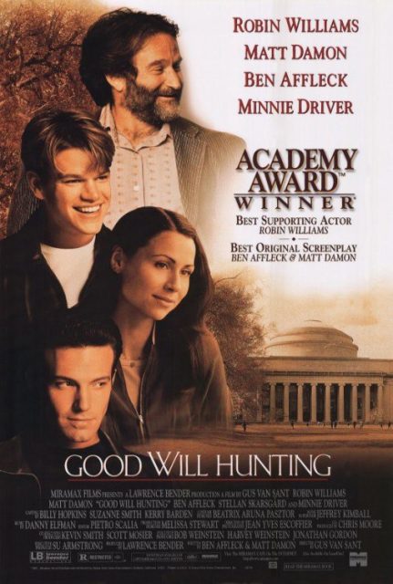 Affiche Poster de Will Hunting avec Robin Williams et Matt Damon 1997