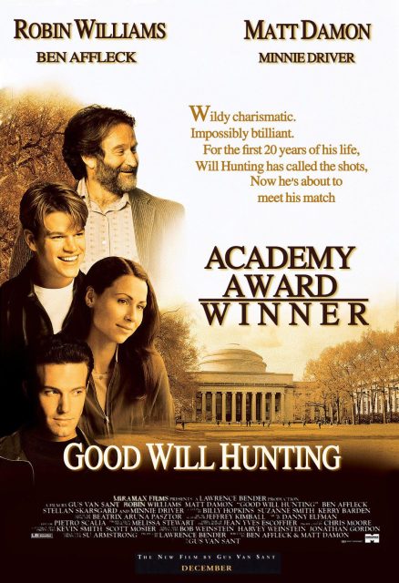Affiche Poster de Will Hunting avec Robin Williams et Matt Damon 1997