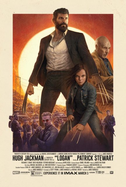 Logan - Photos et affiches. 8 Affiche Poster de Logan avec Hugh Jackman Patrick Stewart et Dafne Keen 2017