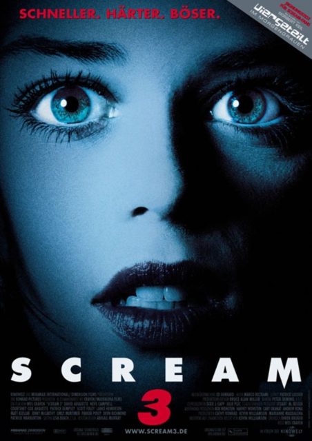 Scream 3 - Photos et affiches. 6 Affiche Poster scream 3 disney dimension