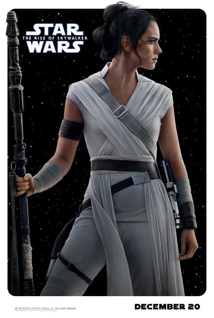 Affiche Poster de Star Wars L'ascension de Skywalker Rise avec Daisy Ridley Adam Driver et Oscar Isaac 2019