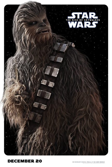 Affiche Poster de Star Wars L'ascension de Skywalker Rise avec Daisy Ridley Adam Driver et Oscar Isaac 2019